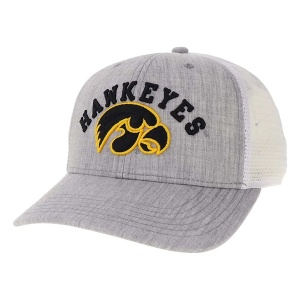 Iowa Hawkeyes Legacy Bridge Adjustable Hat One Size Grey Heather/White