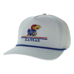Kansas Jayhawks Legacy Cut Above Adjustable Hat One Size White
