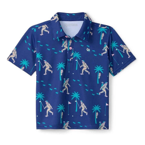Boys' Tipsy Elves Classic Polo Toddler 3T Bigfoot Bogey