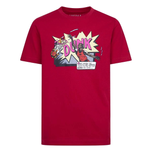 Kids' Jordan Comic Dunk T-Shirt Small Red