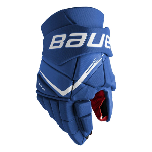 Intermediate Bauer FLY40 Hockey Hockey Gloves 12" Blue