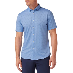Men's Mizzen+Main Halyard Button Up Shirt Medium Provence Dot Geo