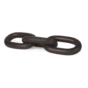 Mercana Tayla Large Black-Brown Wood Chain Link