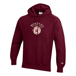Montana Grizzlies Champion Hoodie Medium Maroon