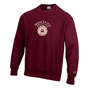 Montana Grizzlies Champion Crew Medium Maroon