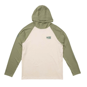 Men's Salty Crew Mariner Lite Long Sleeve T-Shirt Medium Birch Oil Green