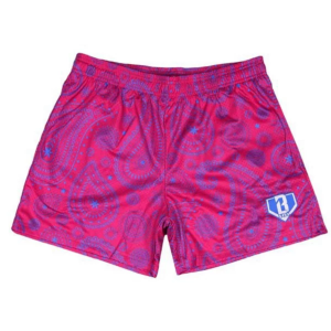 Boys' Baseball Lifestyle Paisley Lounge Shorts Youth Small Pink/Blue