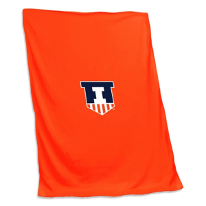 Logo Brands Illinois Fighting Illini Sweatshirt Blanket