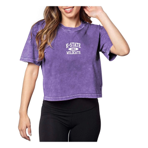 Kansas State Wildcats Chicka-D Women's Coed Short and Sweet T-Shirt Large Purple