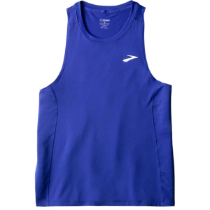 Men's Brooks Atmosphere Singlet 3.0 Crew Neck Running Tank Top Small Neo Blue
