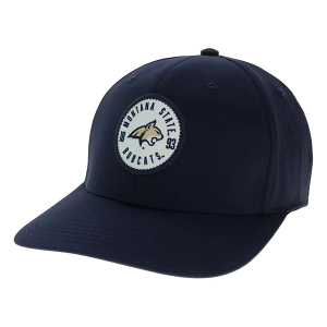 Montana Grizzlies Legacy Bowler Flexfit Hat S/M Navy