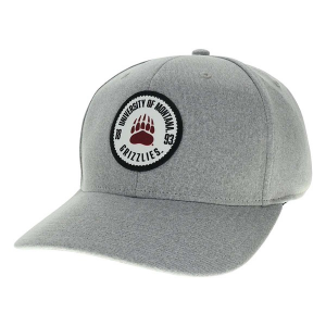 Montana Grizzlies Legacy Bowler Flexfit Hat S/M Heather Grey