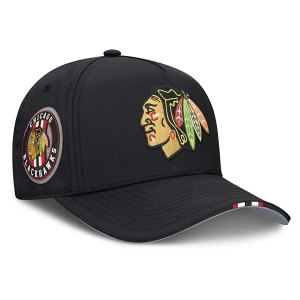 Chicago Blackhawks Fanatics 2025 Draft Adjustable Hat One Size Black