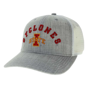 Iowa State Cyclones Legacy Bridge Adjustable Hat One Size Grey Heather/White