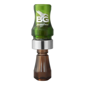 Buck Gardner Double Cross Poly Double Reed Duck Call Camo Green Smoke