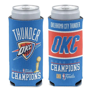 Wincraft Oklahoma City Thunder 2025 NBA Finals Champions Slim Can Cooler
