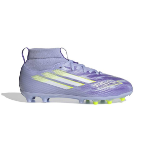Kids' adidas F50 Sparkfusion FG/AG Molded Soccer Cleats Little 1 Purple/White/Lemon