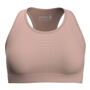 Women's Smartwool Intraknit Racerback Sports Bra Medium Pink Sugar Heather