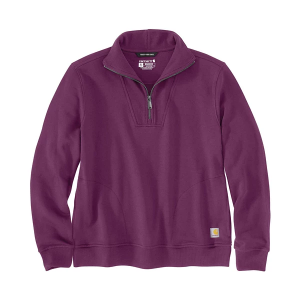 Women's Carhartt Tencel Fiber Series Relaxed Fit 1/4 Zip Pullover Large Gooseberry