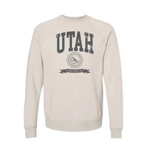 Women's Park Bench Apparel Utah Seal Crewneck Sweatshirt Small Stone