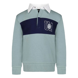 Kids' Under Armour French Terry Rugby Long Sleeve Polo 4 Serpentine