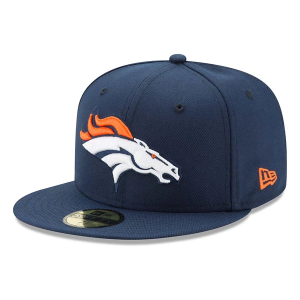 Denver Broncos New Era 59Fifty Hat Fitted Hat 7 5/8 Ocean Blue