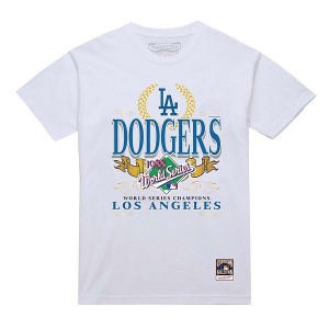Los Angeles Dodgers Pennant Chase T-Shirt 2XLarge White