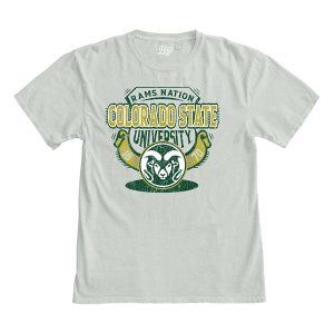 Colorado State Rams Blue 84 Clever Way T-Shirt Small Cement
