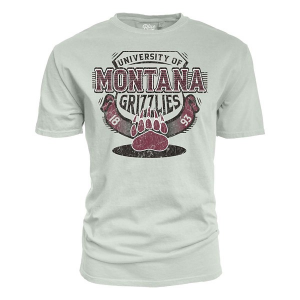 Montana Grizzlies Blue 84 Clever Way T-Shirt Large Cement