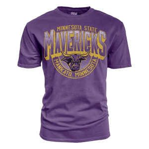 Minnesota State Mavericks Blue 84 Last Penny T-Shirt Small Purple