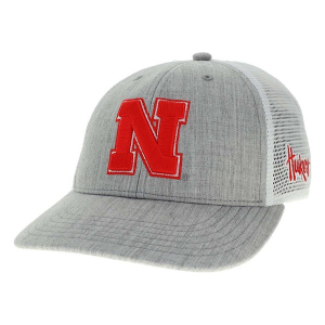 Nebraska Cornhuskers Legacy Athletic Mid-Pro Kids' Adjustable Hat One Size Grey Heather