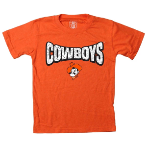 Oklahoma State Cowboys Wes and Willy Team Basic Kids' T-Shirt Medium Orange