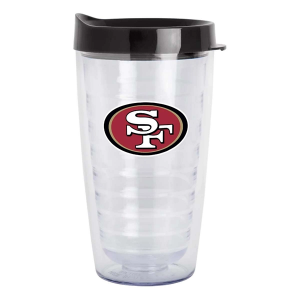 Logo Brands San Francisco 49ers Flipside Double Wall Clear Tumbler