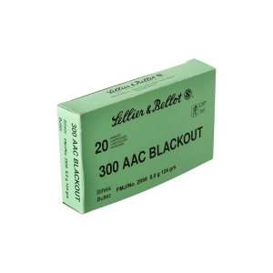 Magtech Ammunition S+B Ammo 300 Blackout 124gr 20Rds/Box 50Box/Case Handgun Ammunition