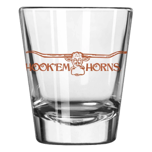 Logo Brands Texas Longhorns Retro Gameday Shot Glass