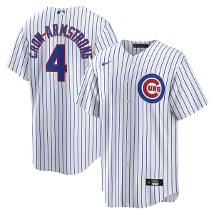 Chicago Cubs Pete Crow-Armstrong #4 Nike Replica Jersey Small White