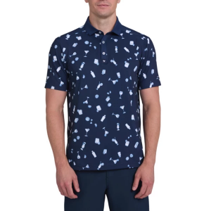 Men's Bad Birdie Cheers Polo Small Dark Navy