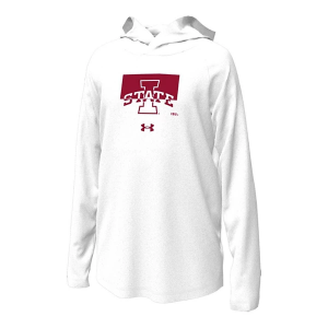 Iowa State Cyclones Under Armour Kids Hoodie XLarge White