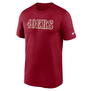 San Francisco 49ers Nike Legend Wordmark T-Shirt Large Red