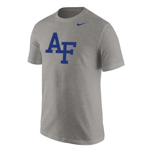 Air Force Falcons Nike AF Logo T-Shirt Medium Heather Grey