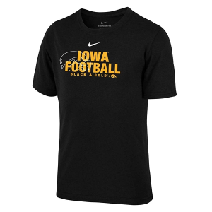 Iowa Hawkeyes Nike Name Drop Kids' T-Shirt Large Black