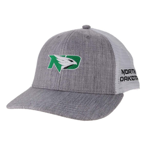 North Dakota Fighting Hawks Legacy Athletic Mid-Pro Kids' Adjustable Hat One Size Grey Heather