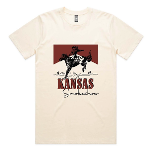 Men's Homeplace Apparel Kansas Smokeshow T-Shirt Medium Ivory