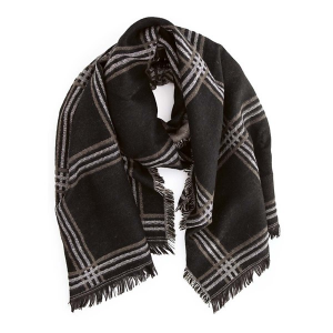 Women's Aventura Sara Fringe Scarf Gray/Black