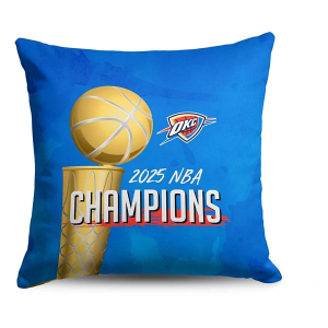 TheNorthwest Oklahoma City Thunder 2025 NBA Champions Throw Pillow