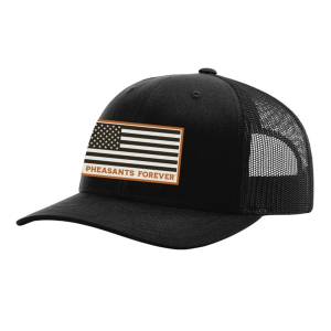Adult GSA Outdoors Pheasants Forever American Flag Snapback Hat