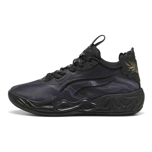 Kids' Puma MB.04 Lo Team Basketball Shoes Big 6.5 Regular Black/Amethyst