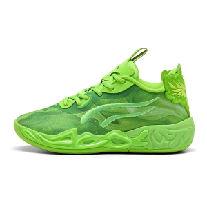 Kids' Puma MB.04 Lo Team Basketball Shoes Big 5 Regular Green/Fizz