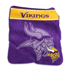 Logo Brands Minnesota Vikings 60x80 Raschel Throw
