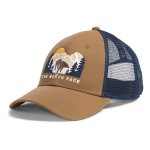 The North Face Embroidered Mudder Trucker Hiking Snapback Hat One Size Utility Brown